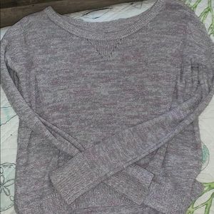 sparkly pink/gray sweater